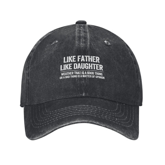 Like Father Like Daughter Printed unisex baseball cap adjustable cap outdoor sunshade trucker hat