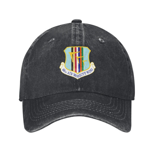 60th Air Mobility Wing Printing unisex baseball cap adjustable cap veteran gift