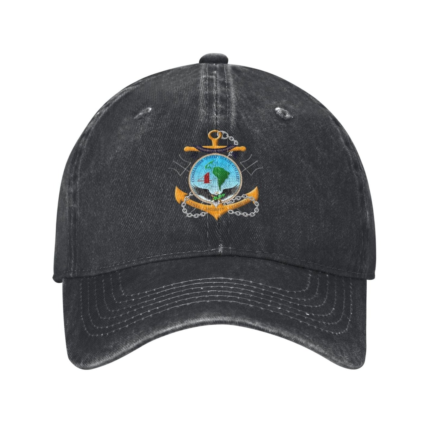 U.S. Fourth Fleet Badge Printed unisex baseball cap adjustable cap veteran gift