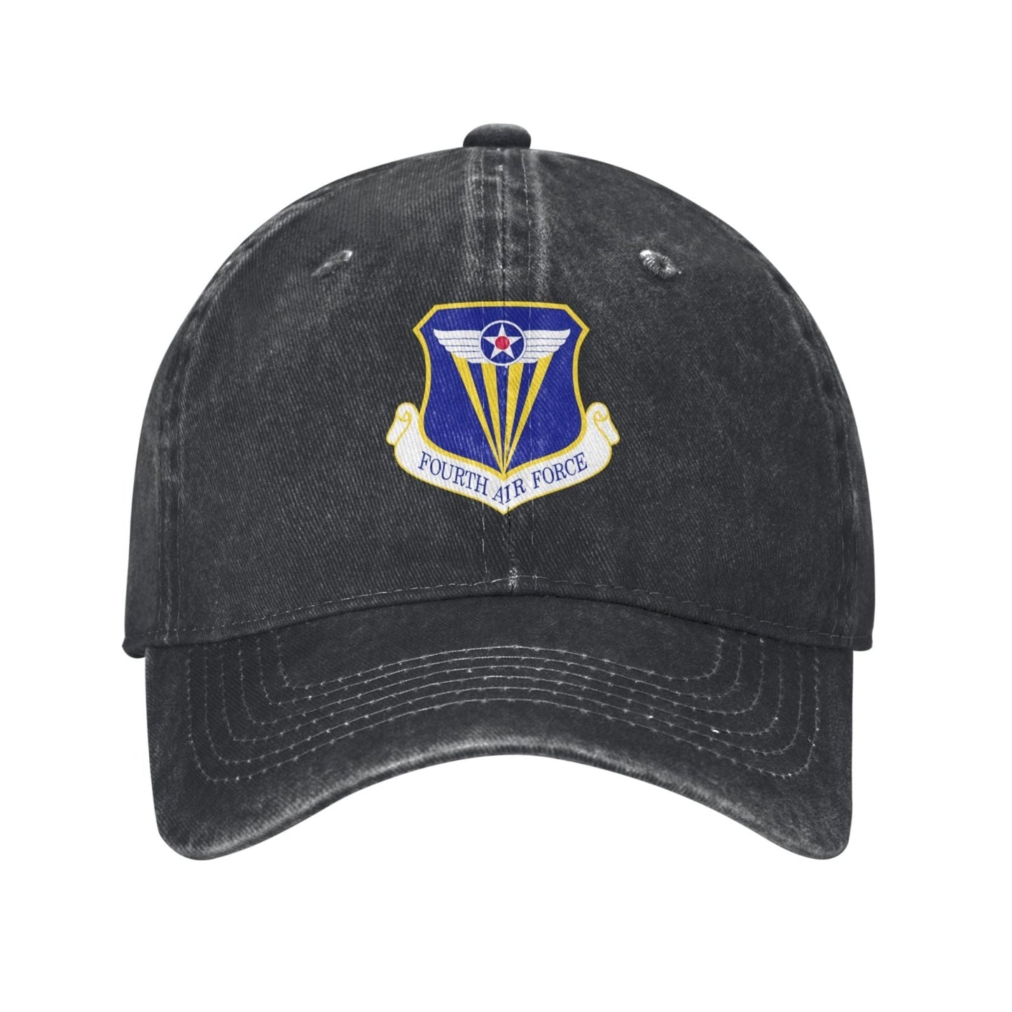 Fourth Air Force-Emblem Printed unisex baseball cap adjustable cap veteran gift