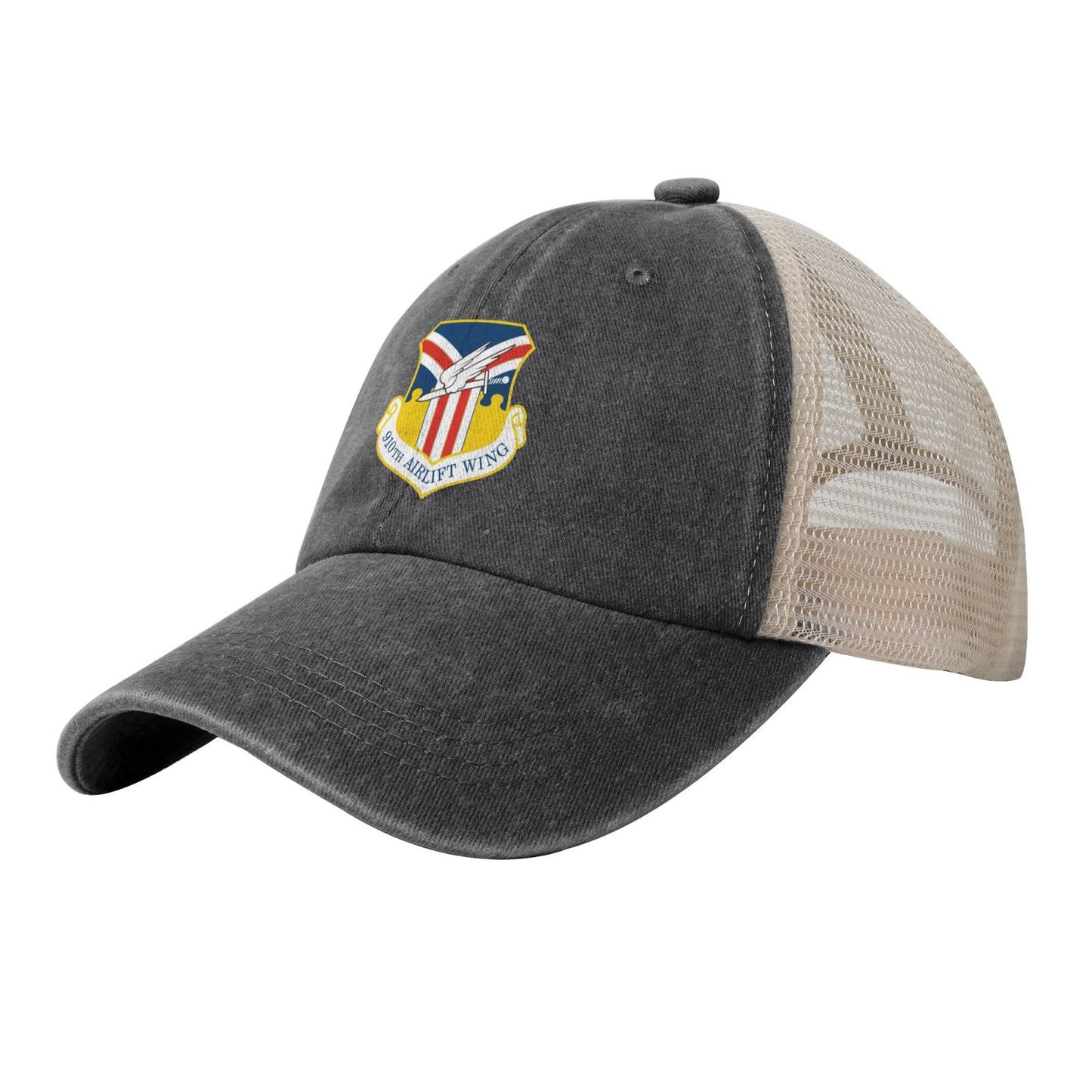 910th Airlift Wing Printed unisex baseball cap adjustable grid baseball cap veteran gift