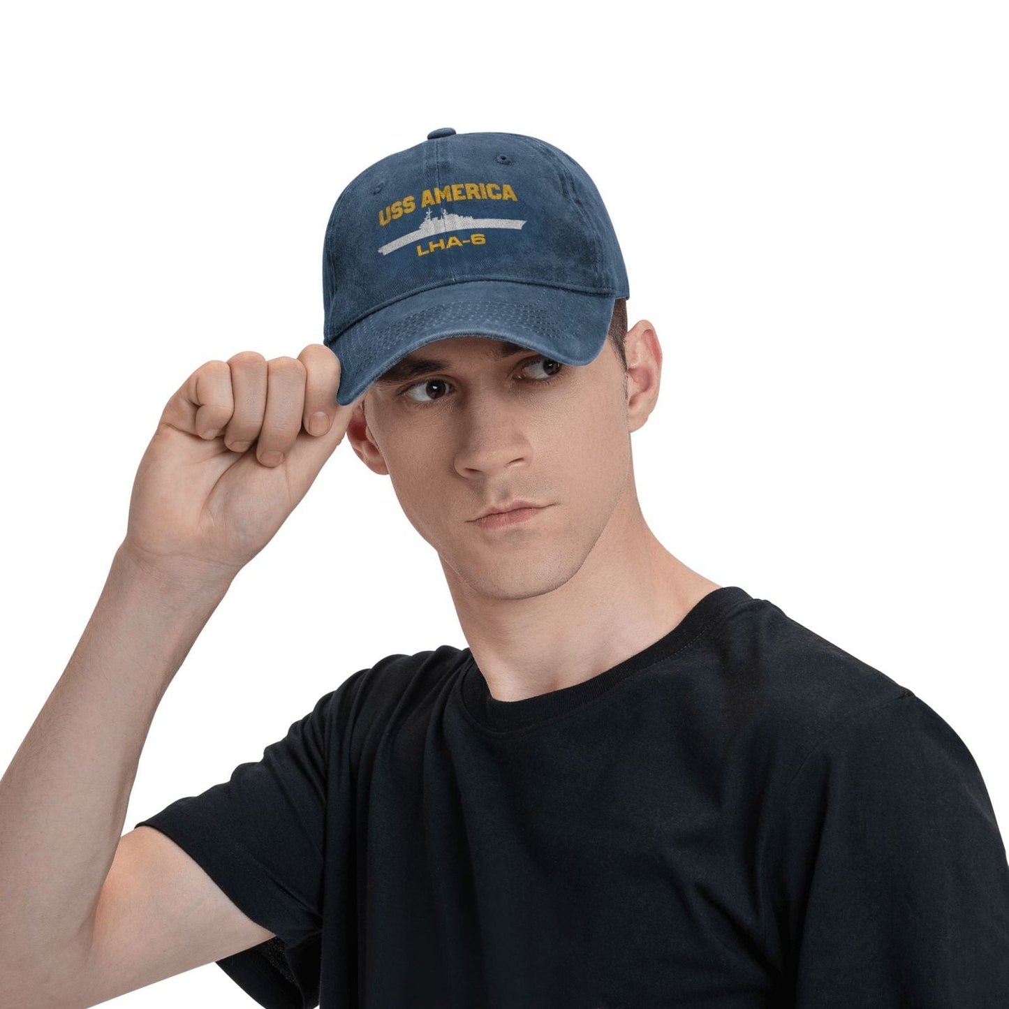 USS America (LHA-6) Printed unisex baseball cap adjustable cap veteran gift