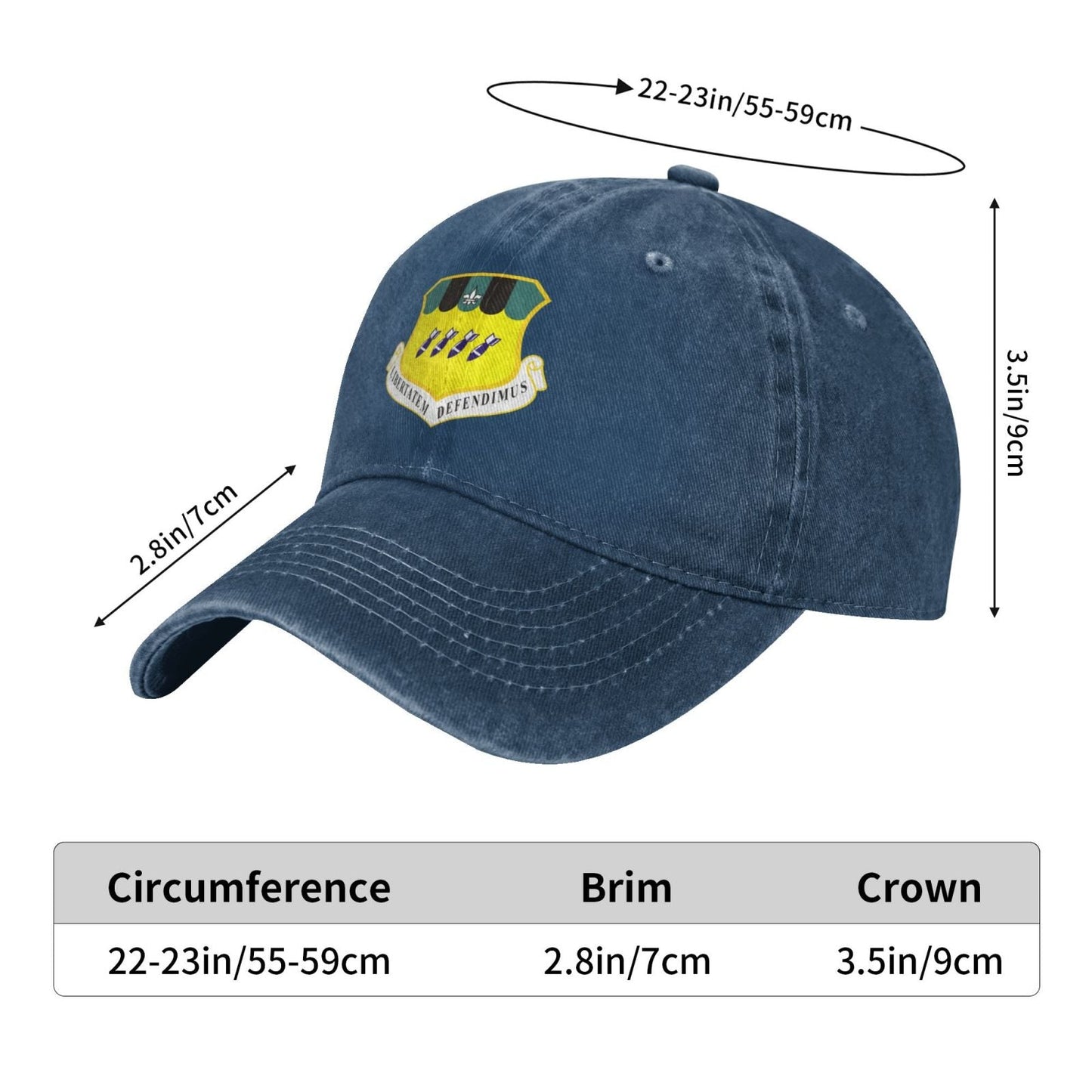 2d Bomb Wing Printed unisex baseball cap adjustable cap veteran gift