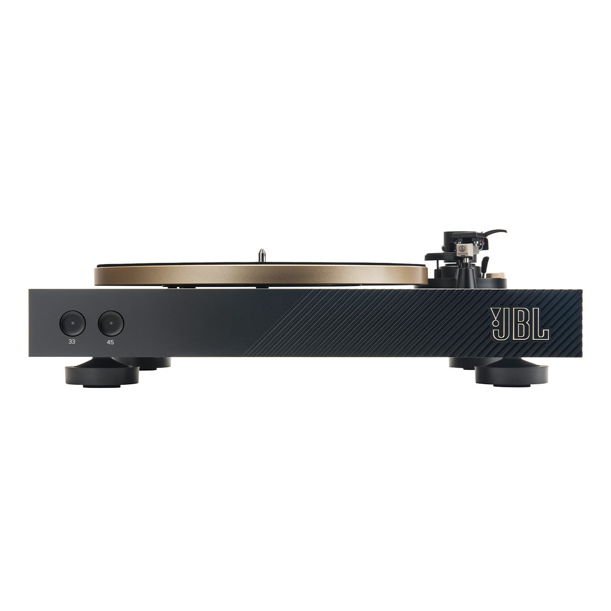 JBL Spinner BT Semi-Automatic Bluetooth Turntable with Authentics 500 Wireless Bluetooth Speaker (Black/Gold)