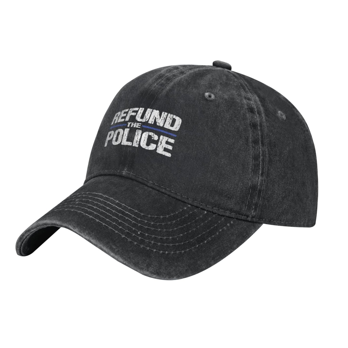 Refund The Police Thin Blue Line Printed unisex baseball cap adjustable cap outdoor sunshade trucker hat