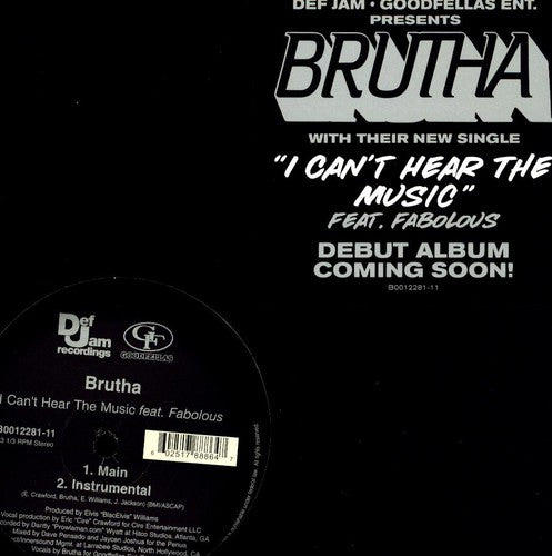 Brutha: I Can't Hear Music - VINYL LP "VINYLBADGES"