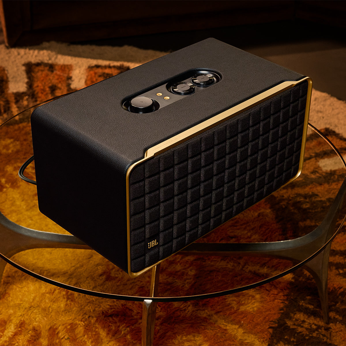 JBL Spinner BT Semi-Automatic Bluetooth Turntable with Authentics 500 Wireless Bluetooth Speaker (Black/Gold)