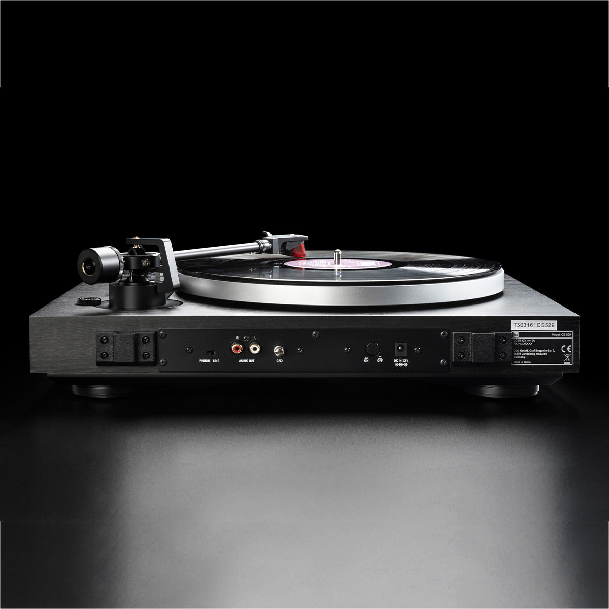 Dual CS 529 Fully Automatic 3-Speed Turntable with Bluetooth (Black Veneer)