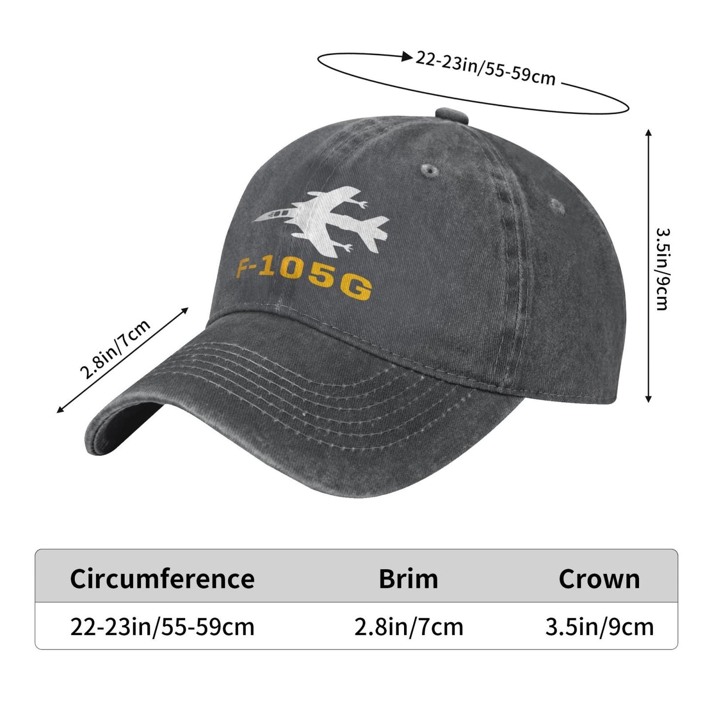 F-105G Printing unisex baseball cap adjustable hats Outdoor leisure hat veteran gift