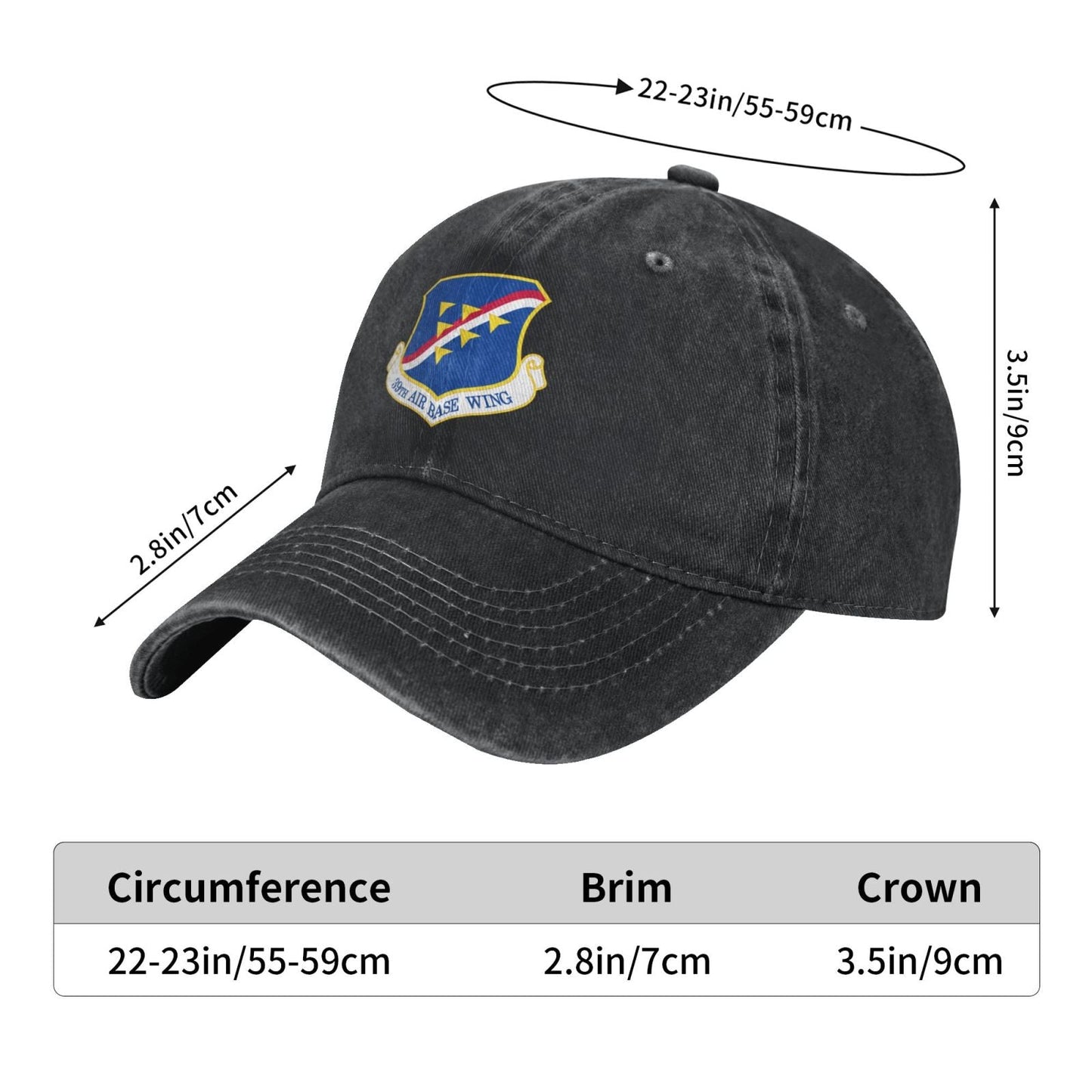 39th Air Base Wing Printing unisex baseball cap adjustable cap veteran gift