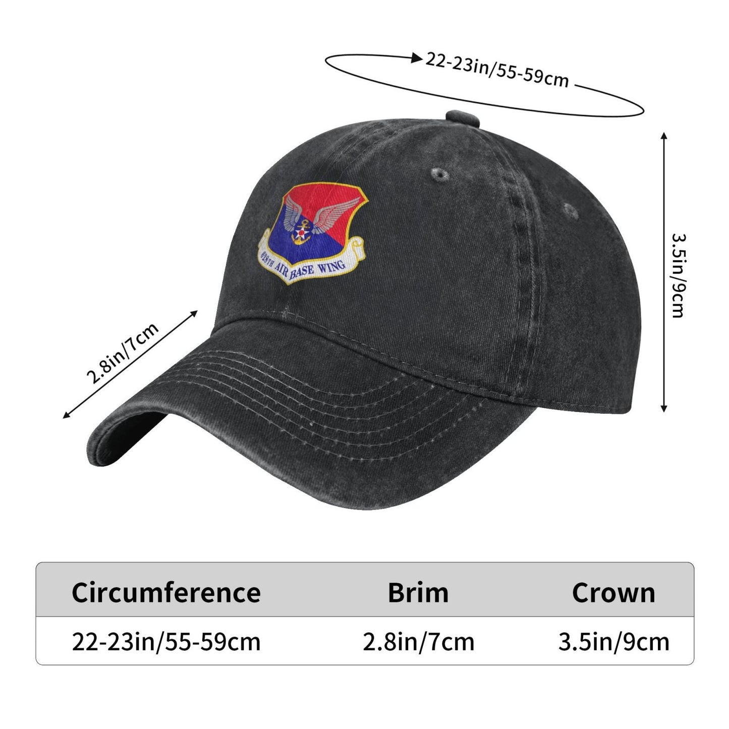 628th Air Base Wing-Emblem Printing unisex baseball cap adjustable cap veteran gift