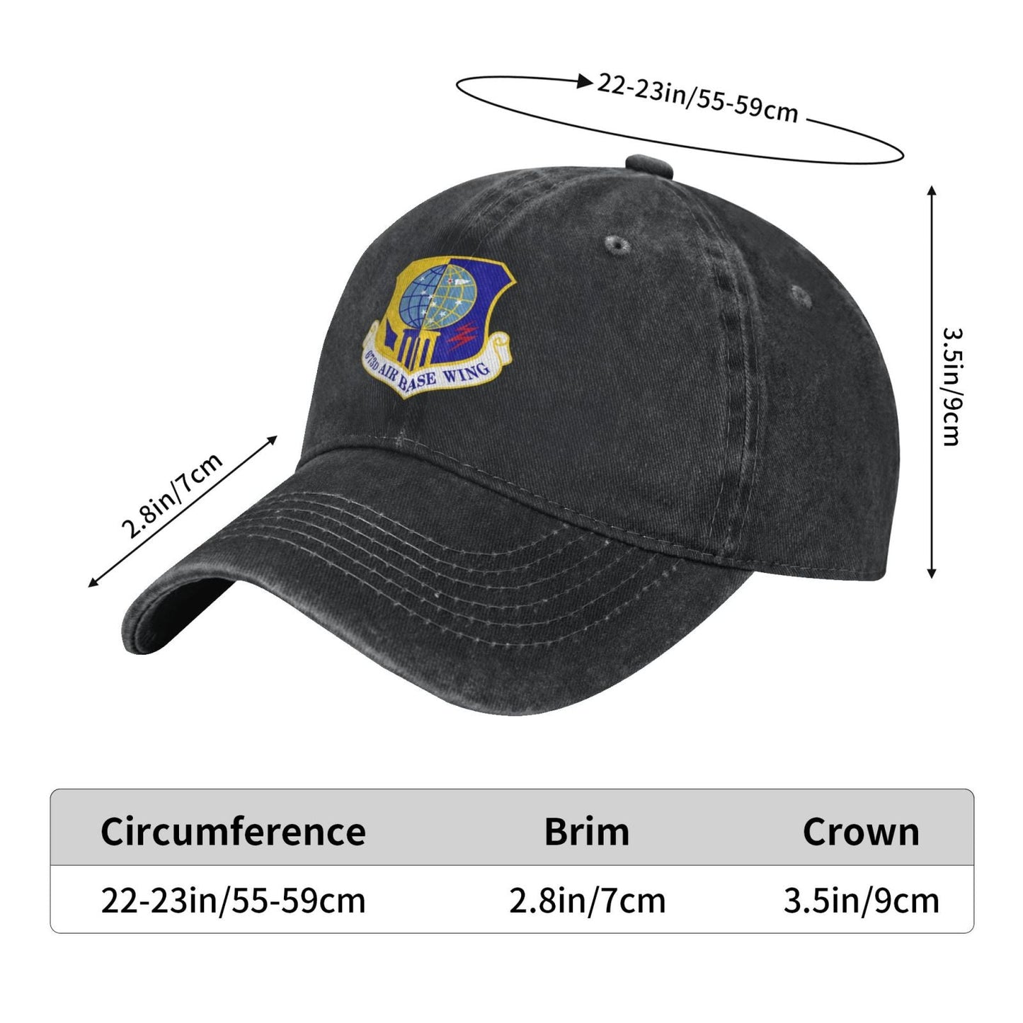673d Air Base Wing Printing unisex baseball cap adjustable cap veteran gift