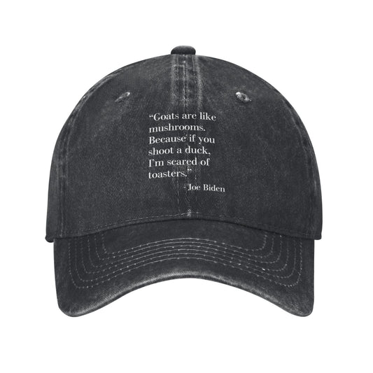 J Bide N Funny Quote Political Funny Printed unisex baseball cap adjustable cap outdoor sunshade trucker hat