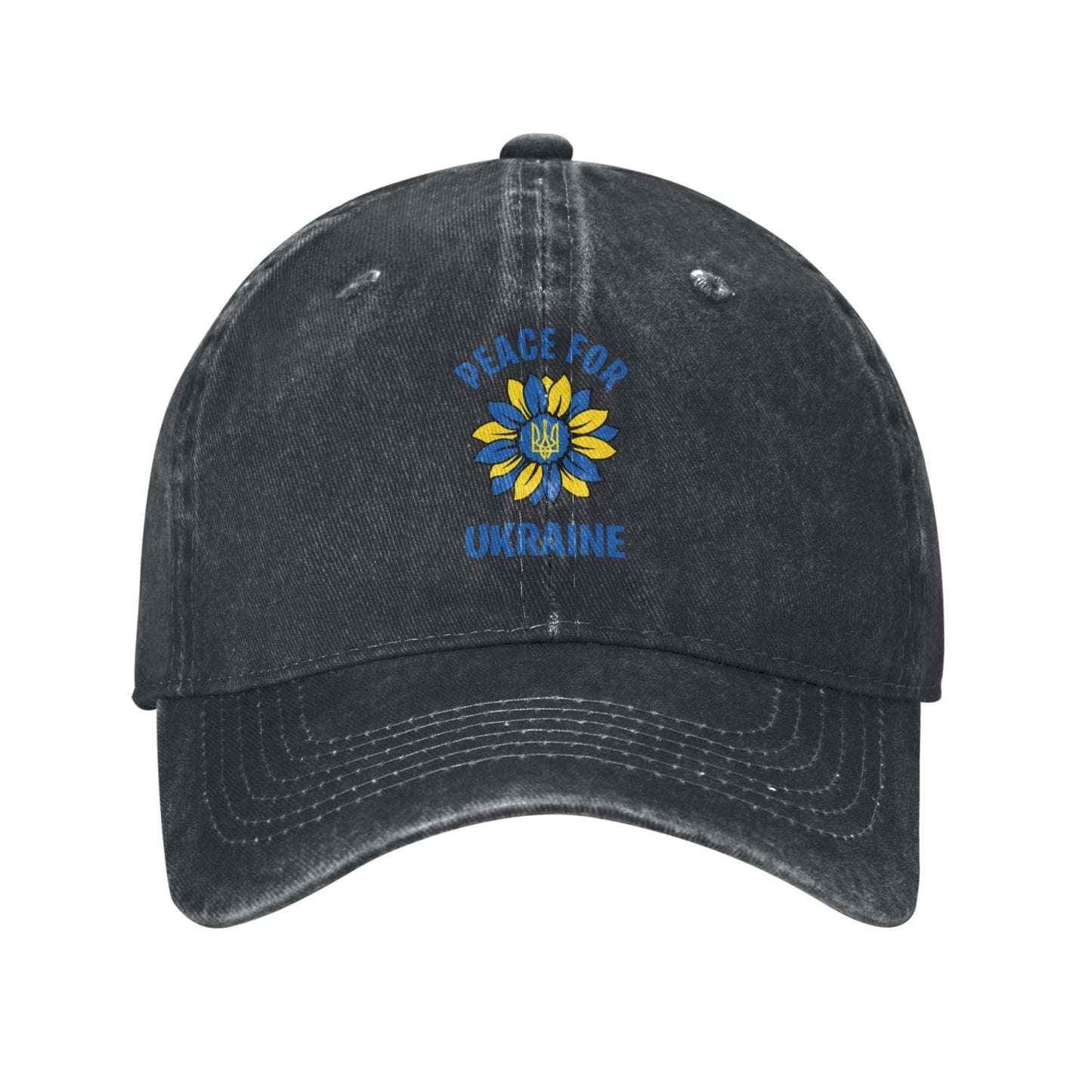 Sunflower Ukrainian Flag Printed unisex baseball cap adjustable cap outdoor sunshade trucker hat
