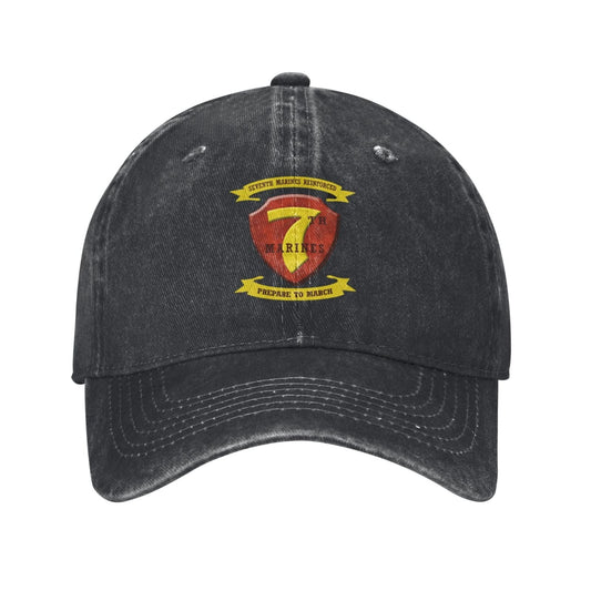 USMC-7th Marine Regiment New Printed unisex baseball cap adjustable cap veteran gift