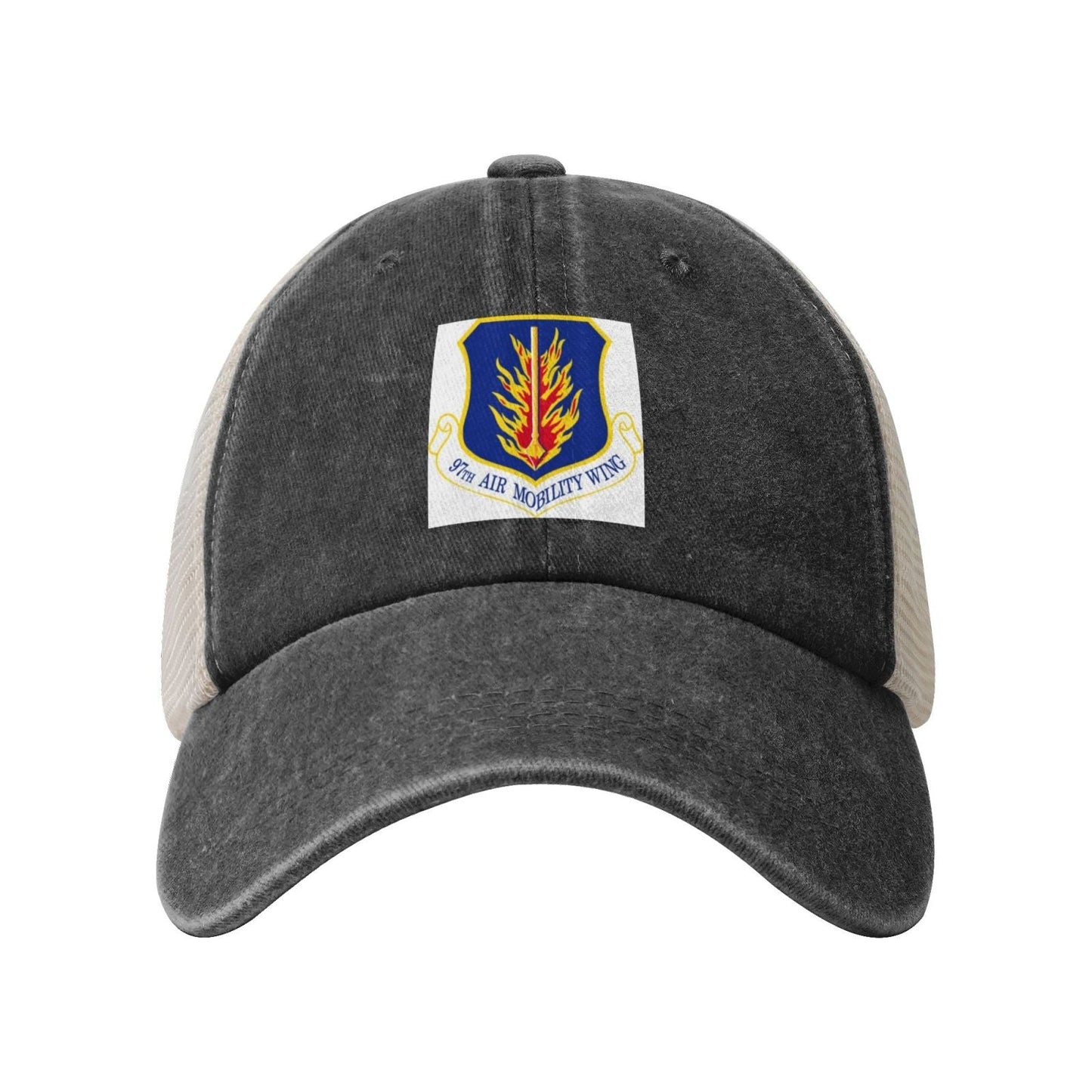 97th Air Mobility Wing Printed unisex baseball cap adjustable grid baseball cap veteran gift