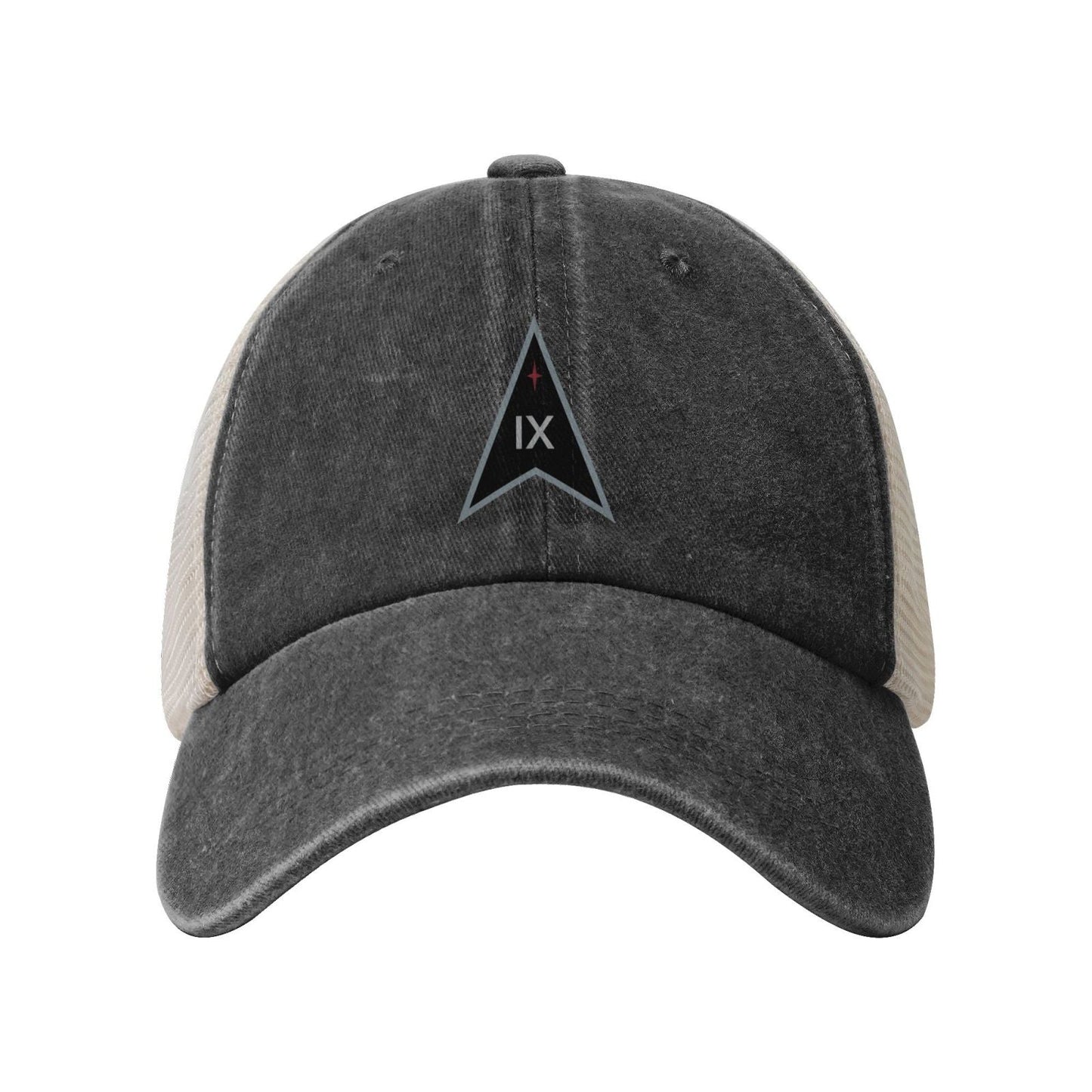 Space Delta 9 Emblem Printed unisex baseball cap adjustable grid baseball cap veteran gift
