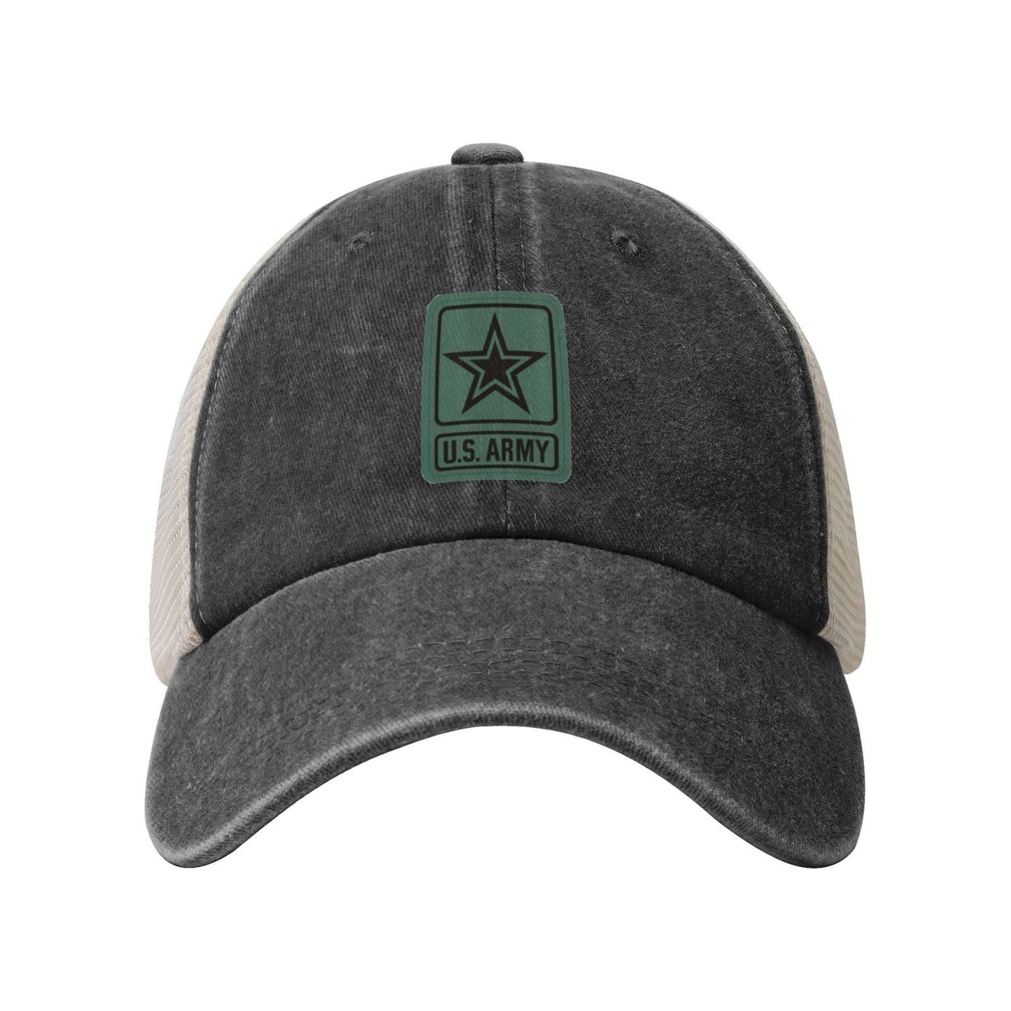 Headquarters US Army SSI Printed unisex baseball cap adjustable grid baseball cap veteran gift