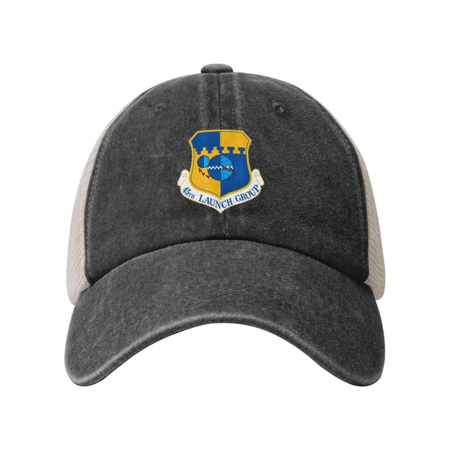 45th Launch Group-Emblem Printed unisex baseball cap adjustable grid baseball cap veteran gift