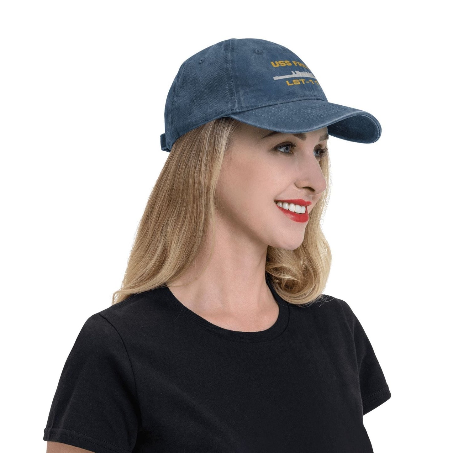USS Fresno (LST-1182) Printed unisex baseball cap adjustable cap veteran gift