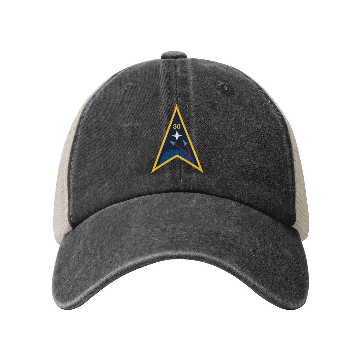 Space Launch Delta 30 Emblem Printed unisex baseball cap adjustable grid baseball cap veteran gift