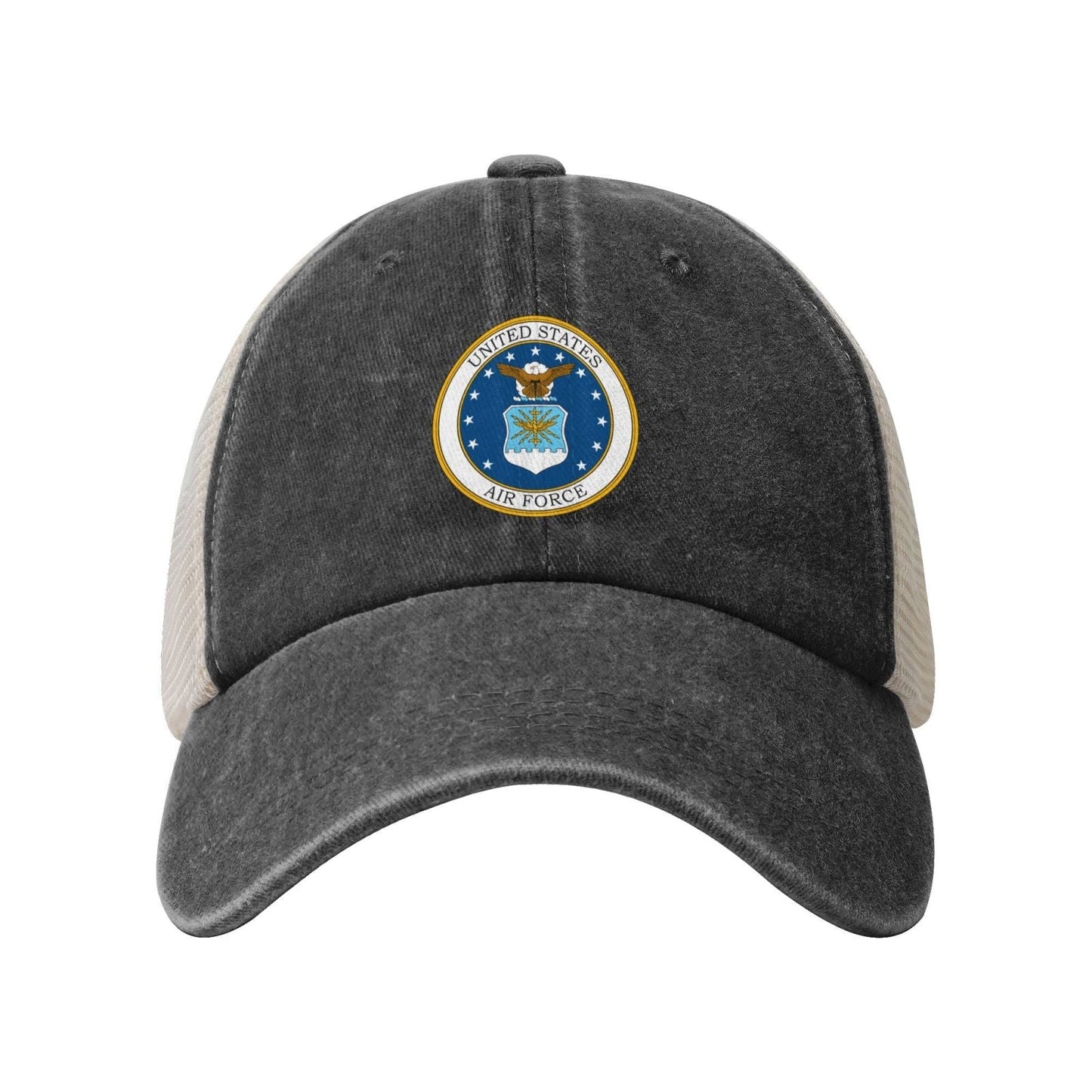 Mark Of The United States Air Force Printed unisex baseball cap adjustable grid baseball cap veteran gift