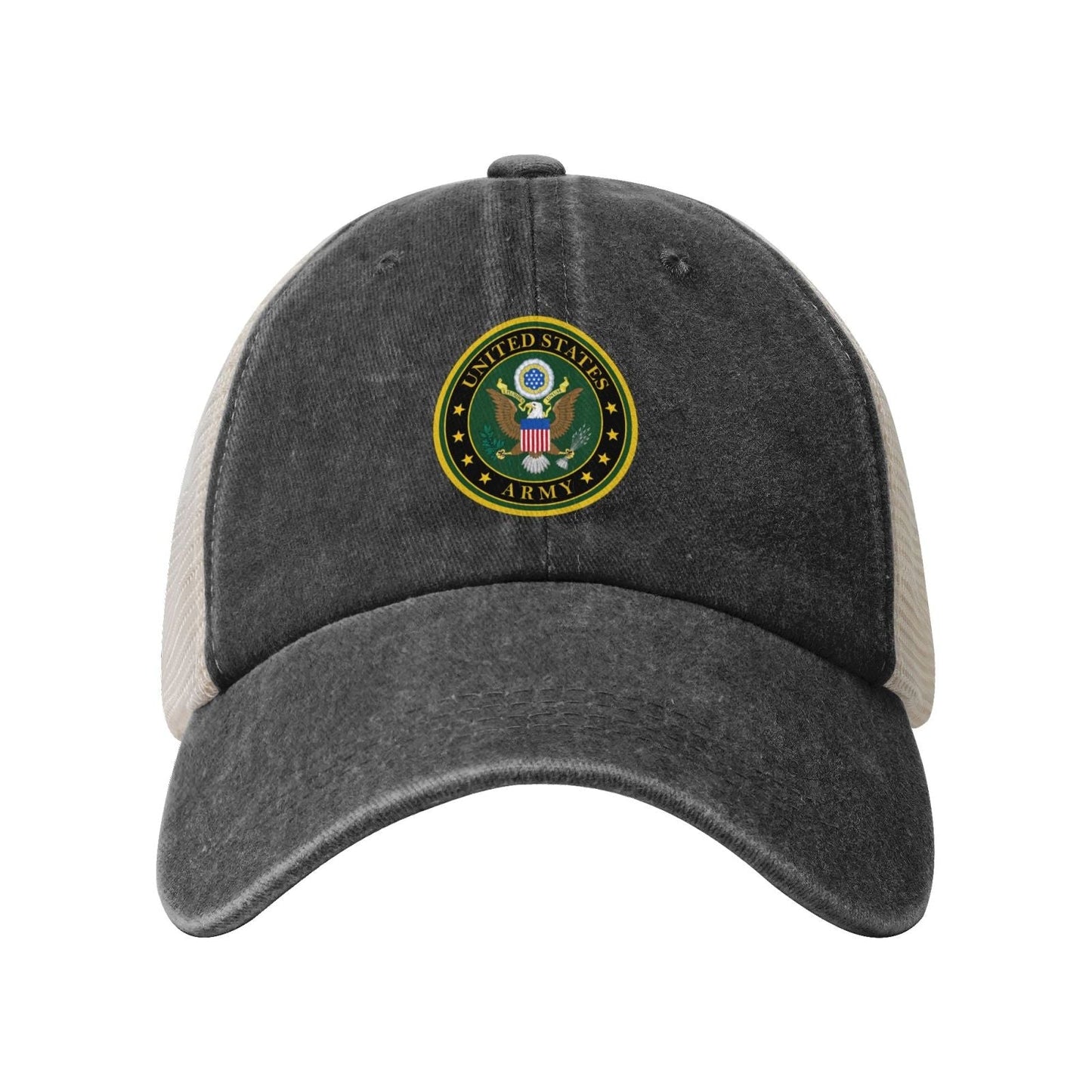Mark Of The United States Army Printed unisex baseball cap adjustable grid baseball cap veteran gift