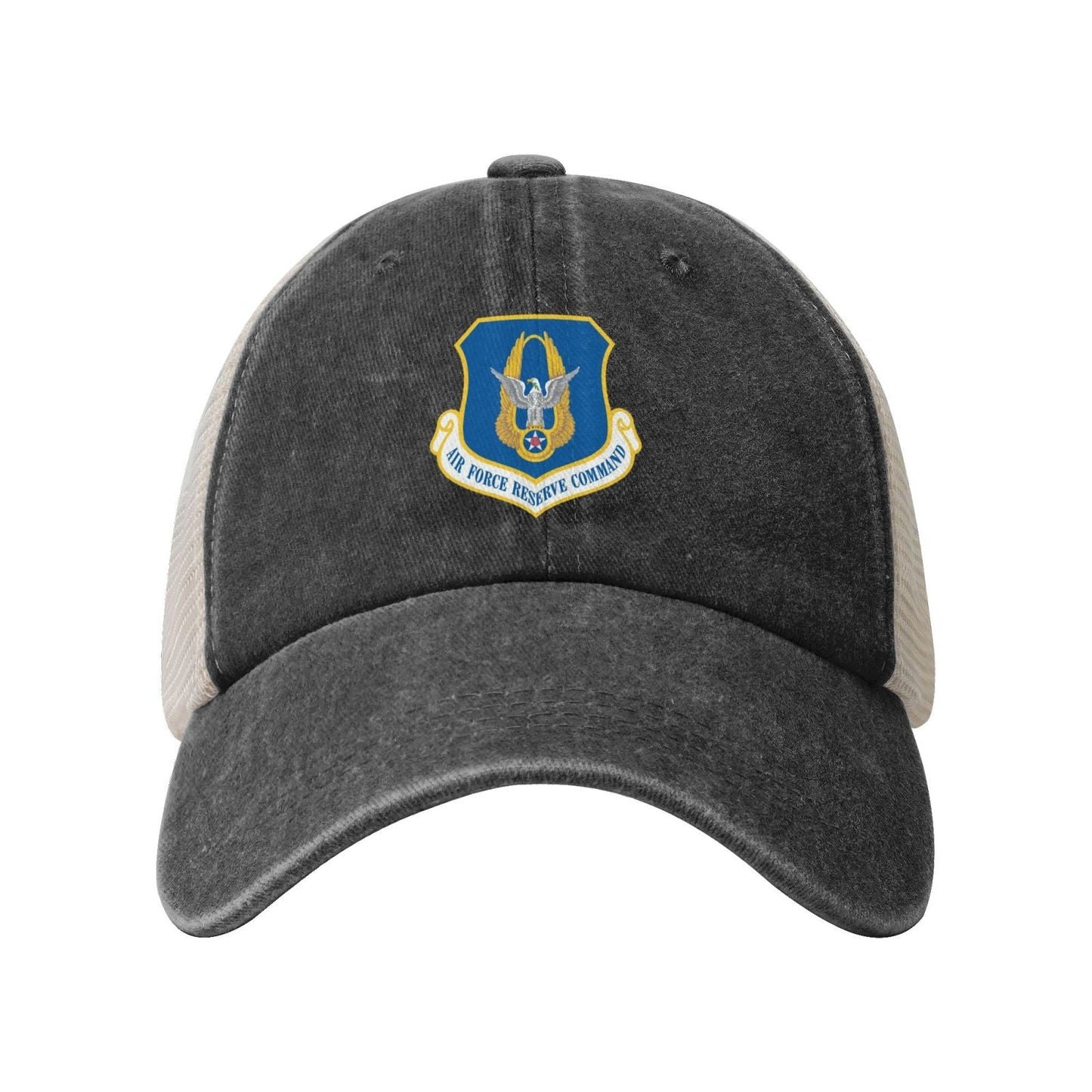 Air Force Reserve Command Printed unisex baseball cap adjustable grid baseball cap veteran gift