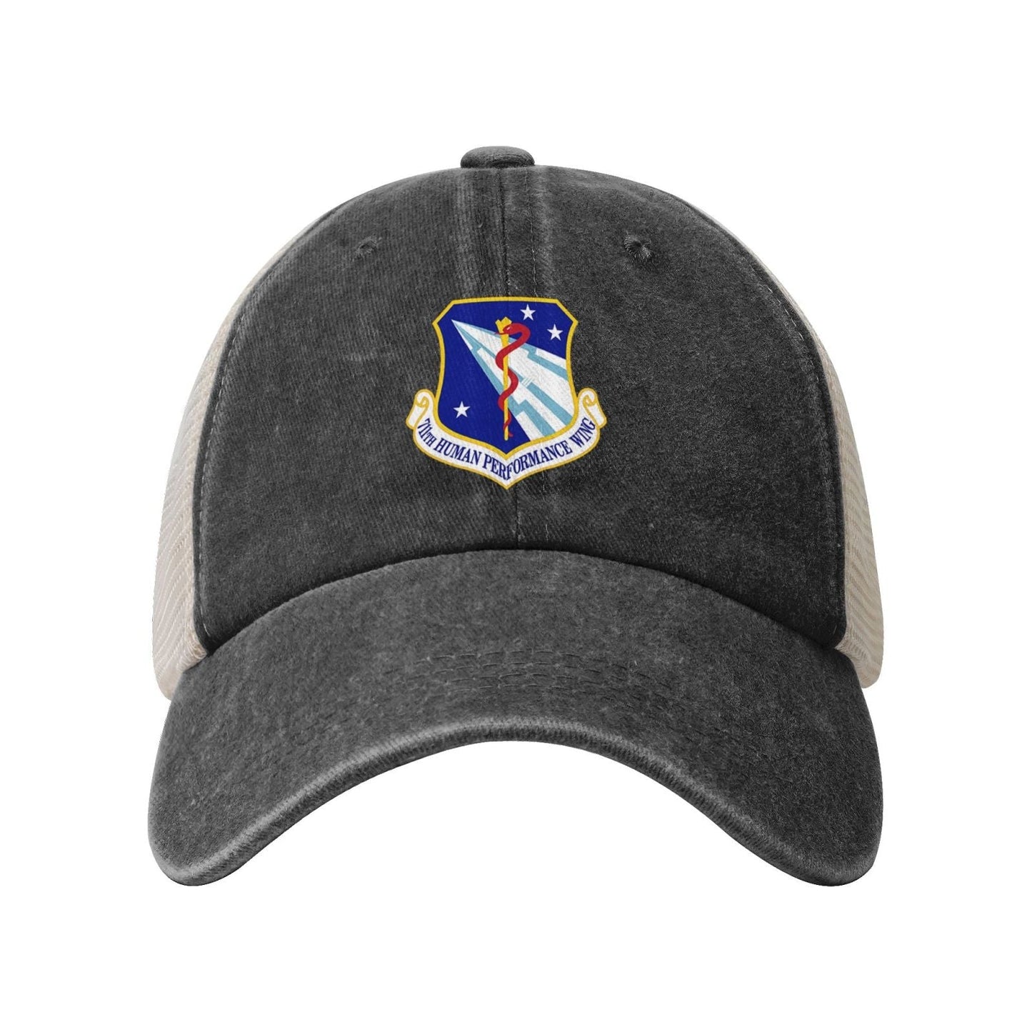 711th Human Performance Wing Printed unisex baseball cap adjustable grid baseball cap veteran gift