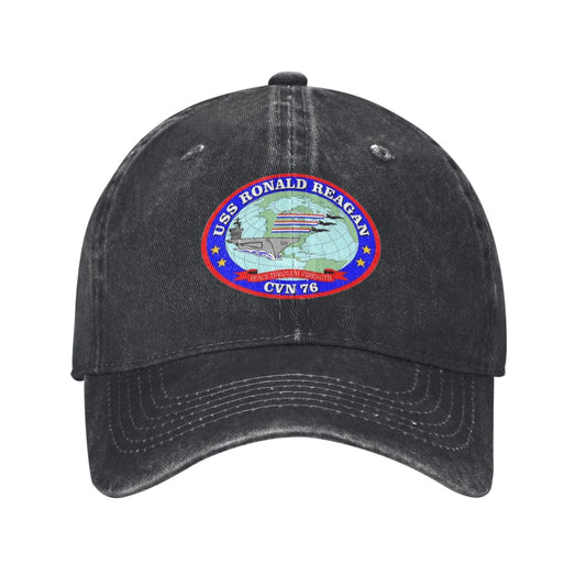 USS Ronald Reagan (CVN-76) Printed unisex baseball cap adjustable cap veteran gift