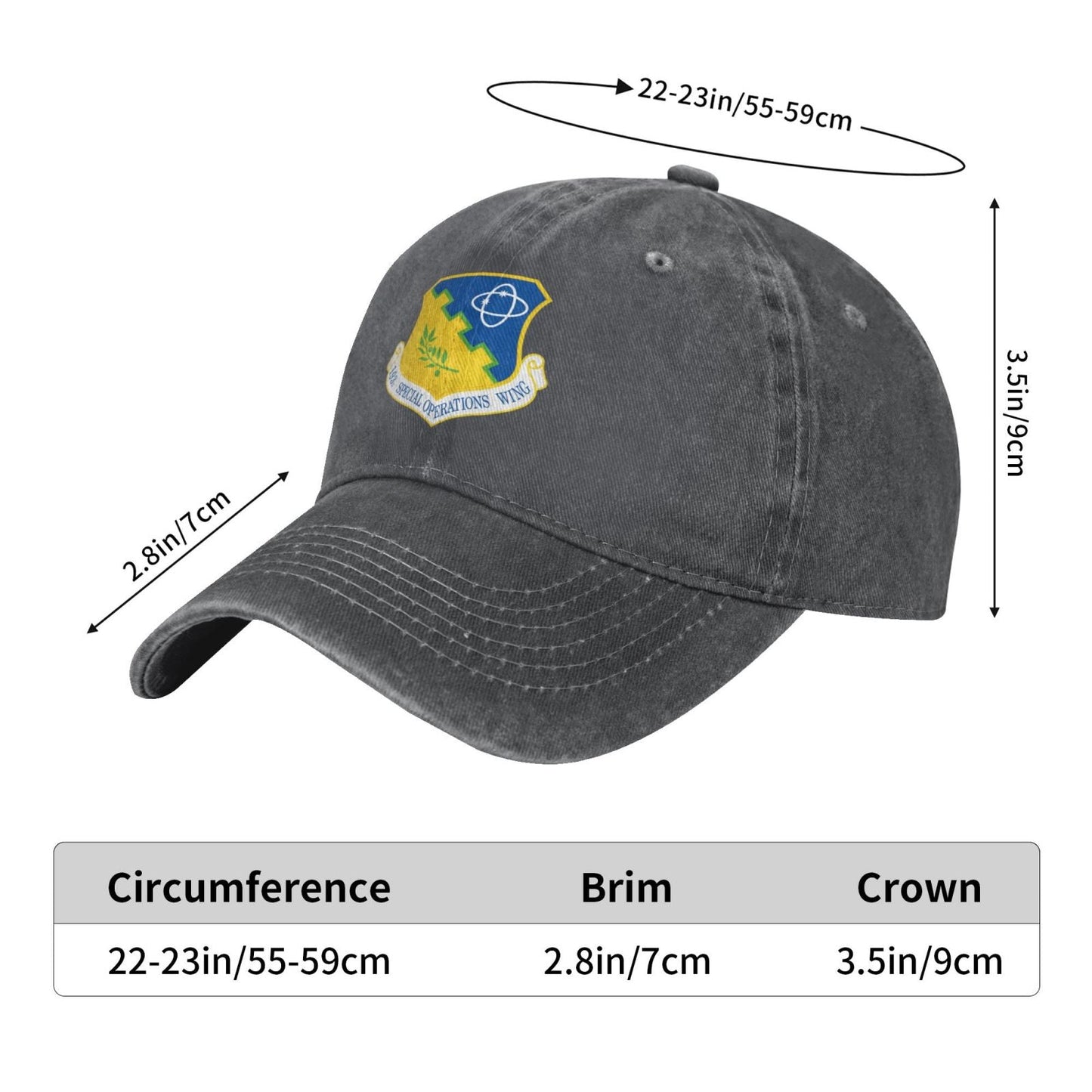193d Special Operations Wing Printed unisex baseball cap adjustable cap veteran gift