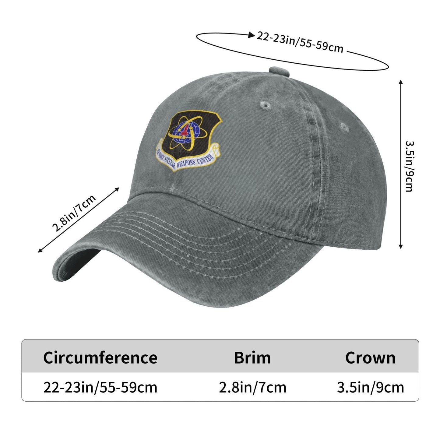 Air Force Nuclear Weapons Center Printed unisex baseball cap adjustable cap veteran gift
