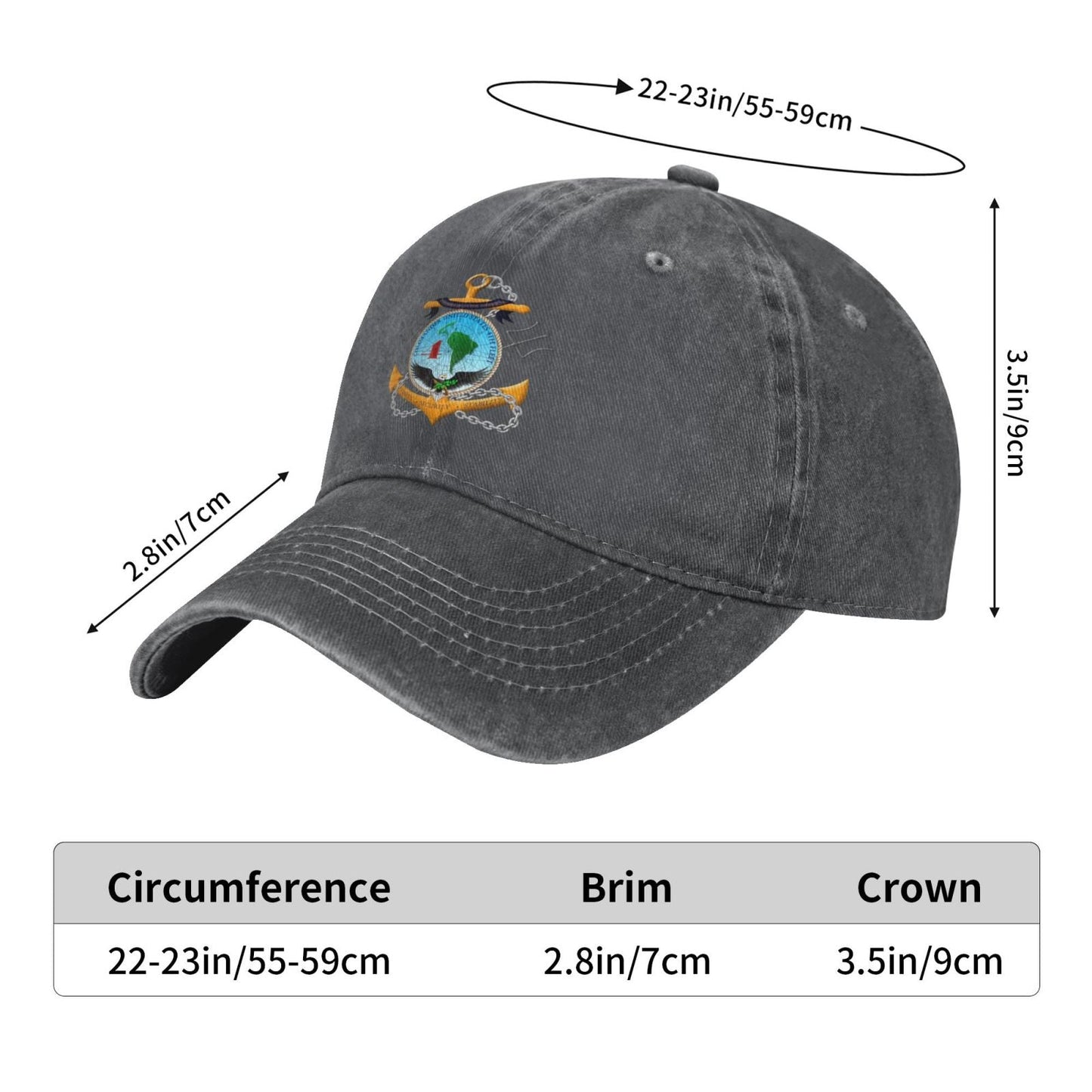 U.S. Fourth Fleet Badge Printed unisex baseball cap adjustable cap veteran gift