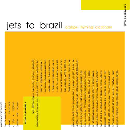 Jets to Brazil: Orange Rhyming Dictionary - VINYL LP "VINYLBADGES"
