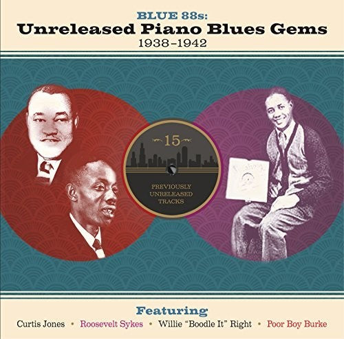 Various Artists: Blue 88s: Unreleased Piano Blues Gems (Various Artists) - VINYL LP "VINYLBADGES"