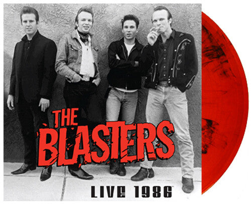 The Blasters: The Blasters Live 1986 - Transparent Fire Orange & Black Vinyl (Exclusive) - VINYL LP "VINYLBADGES"