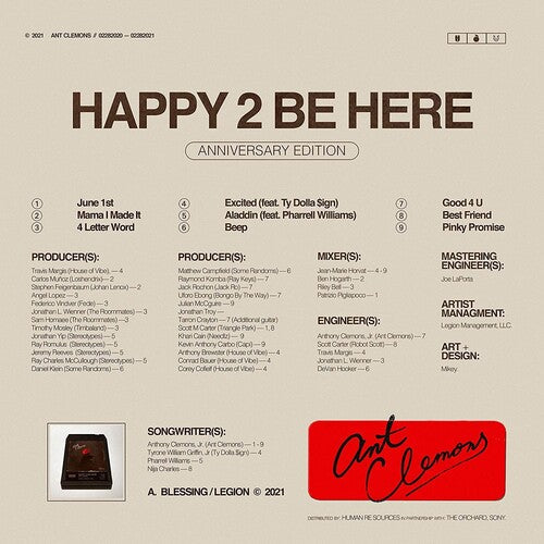 Ant Clemens: Happy 2 Be Here - VINYL LP "VINYLBADGES"