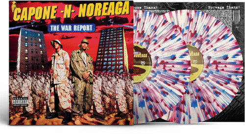 Capone-N-Noreaga: The War Report (Clear Vinyl with Red & Blue Splatter Vinyl) - VINYL LP "VINYLBADGES"