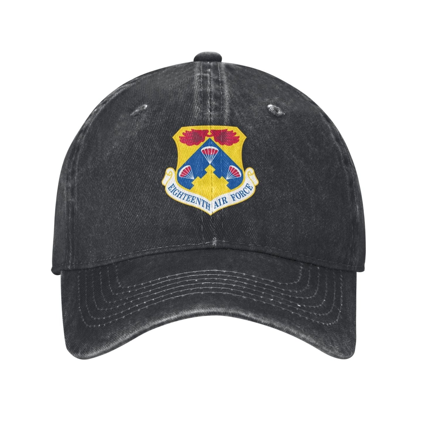 Eighteenth Air Force-Emblem Printed unisex baseball cap adjustable cap veteran gift