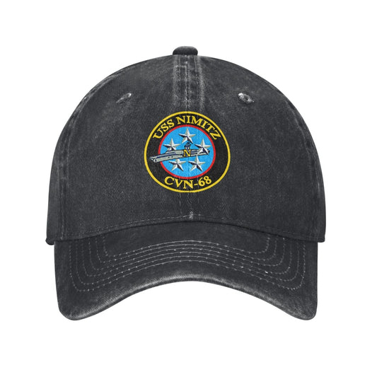 USS Nimitz (CVN-68) Printed unisex baseball cap adjustable cap veteran gift