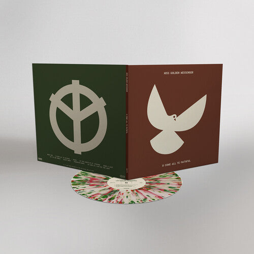 Hiss Golden Messenger: O Come All Ye Faithful (Bone Green Red Splatter Vinyl) (Tri-Color Splatter Effect) - VINYL LP "VINYLBADGES"