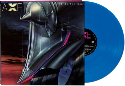 Axe: Living On The Edge (Blue Vinyl) - VINYL LP "VINYLBADGES"
