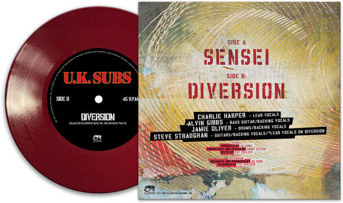 UK Subs: Sensei (Red) - VINYL LP "VINYLBADGES"