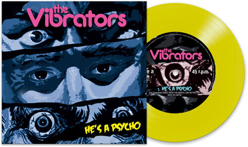 The Vibrators: He's A Psycho (Yellow) - VINYL LP "VINYLBADGES"