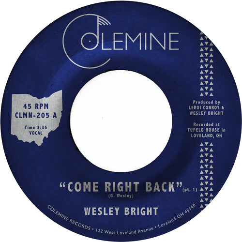 Wesley Bright: Come Right Back (Opaque Red) - VINYL LP "VINYLBADGES"