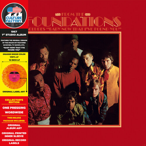 The Foundations: From The Foundations (Baby Now That I Found You) (Orange Smoke) - VINYL LP "VINYLBADGES"