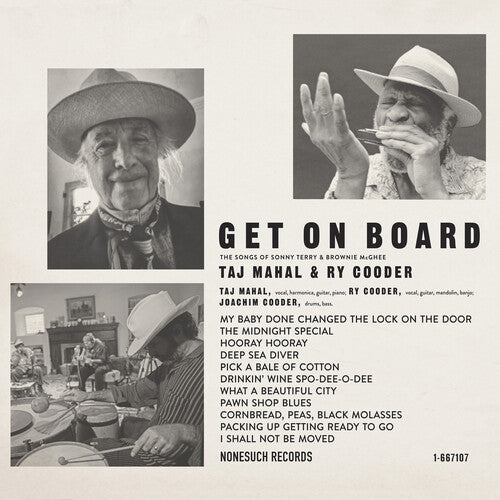 Taj Mahal & Ry Cooder: Get On Board - VINYL LP "VINYLBADGES"