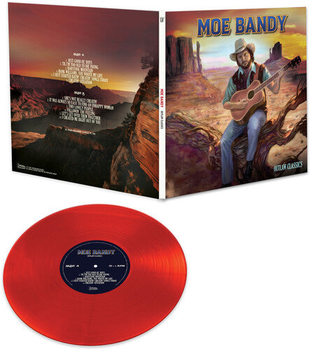 Moe Bandy: Outlaw Classics (RED) - VINYL LP "VINYLBADGES"