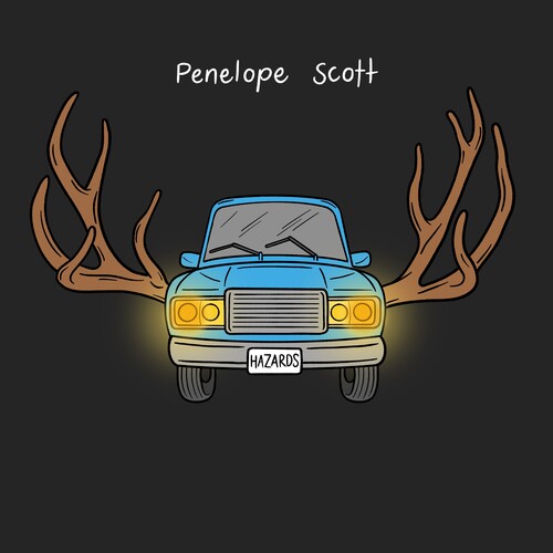 Penelope Scott: Hazards - White & Black A-Side/B-Side - VINYL LP "VINYLBADGES"