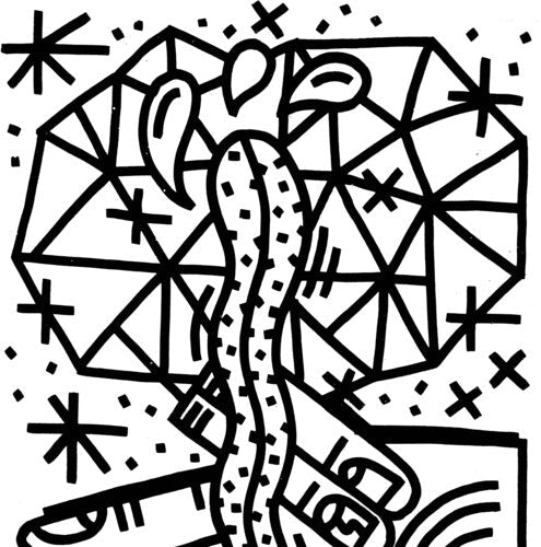 Chrisman: Makila - White W/black Splatter - VINYL LP "VINYLBADGES"